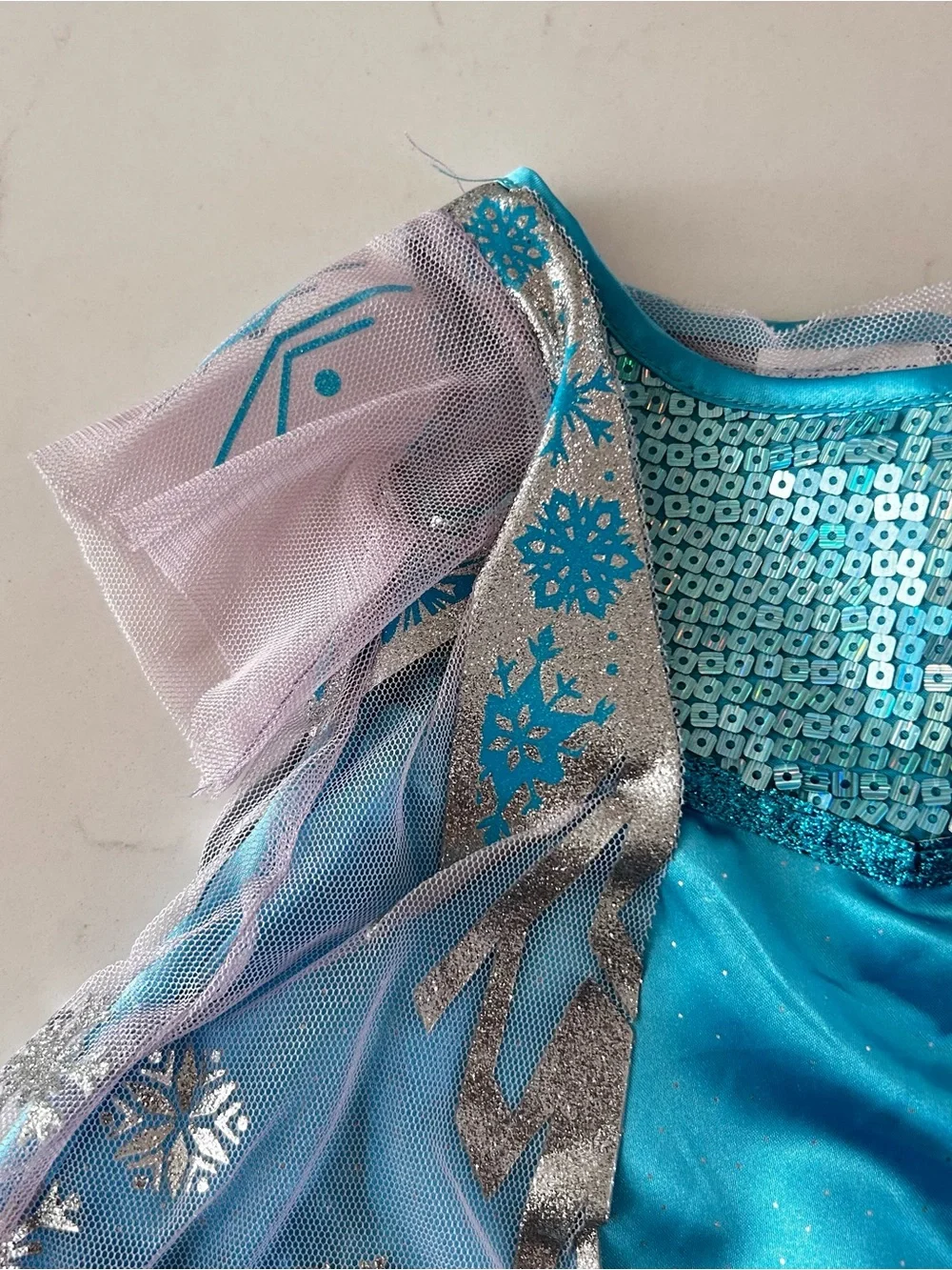 Build-A-Bear Workshop Frozen Elsa Snowflake and Sequin Dress, BAB Clothing